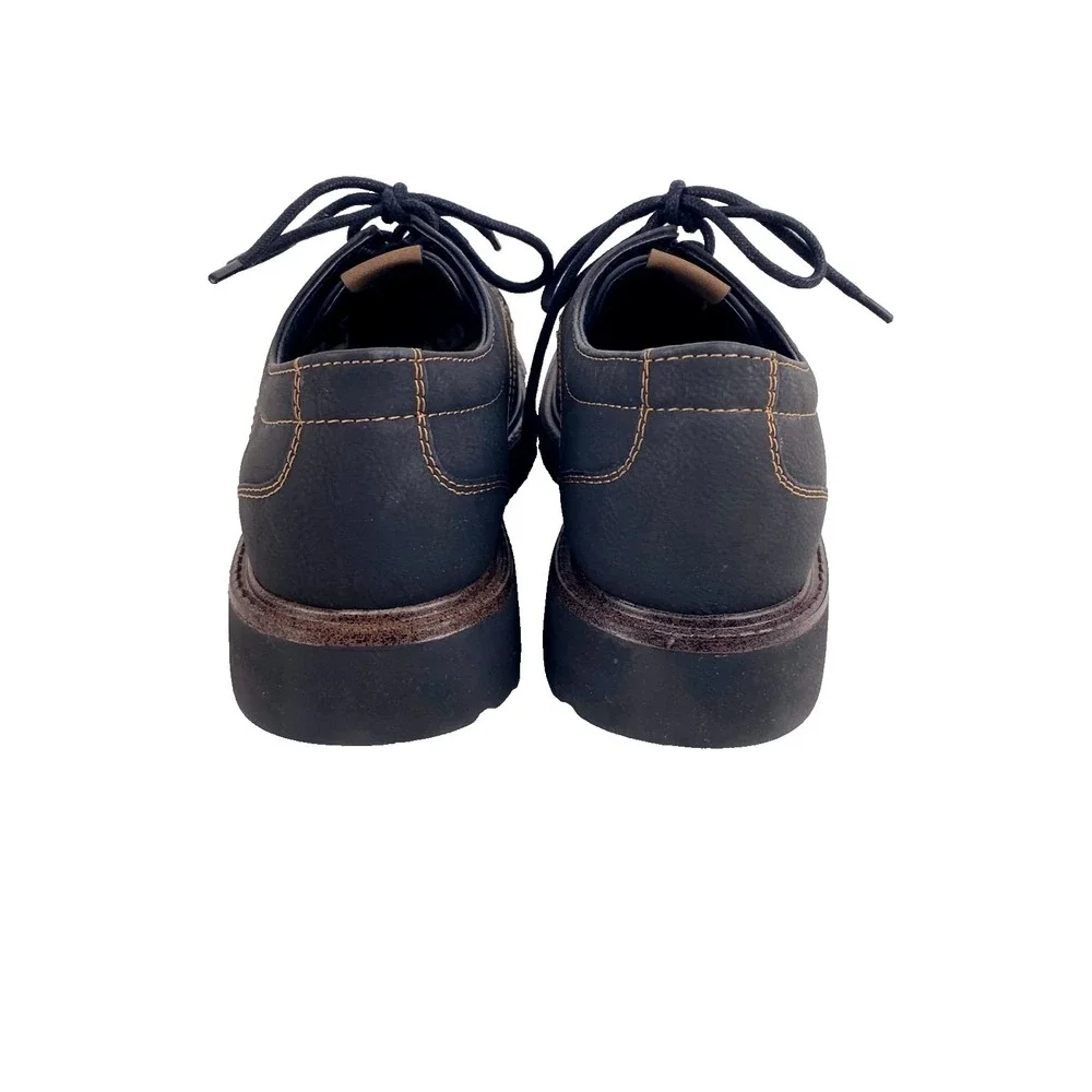 New Dockers Oxfords Men's 10 M Dark Gray / Black Lace Up Comfort Loafers Lace Up